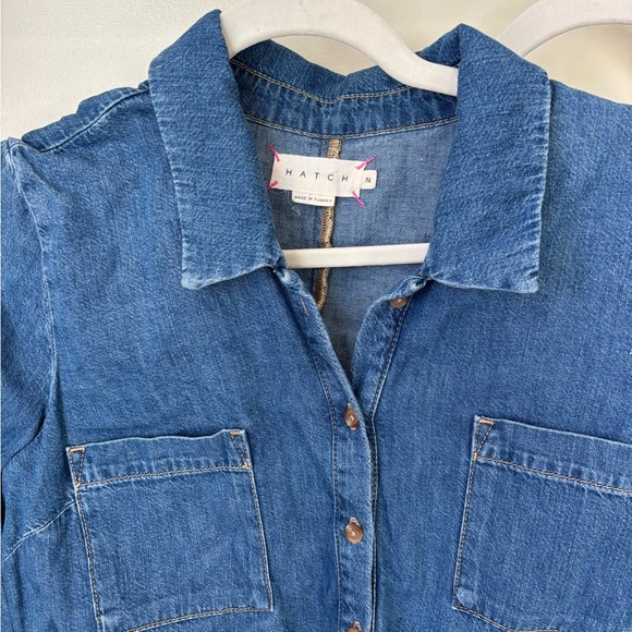 Hatch Denim Utility Romper (Maternity) - Picture 3 of 5